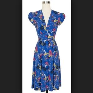 Trashy Diva 1940s Dress Venice Nights Size 2